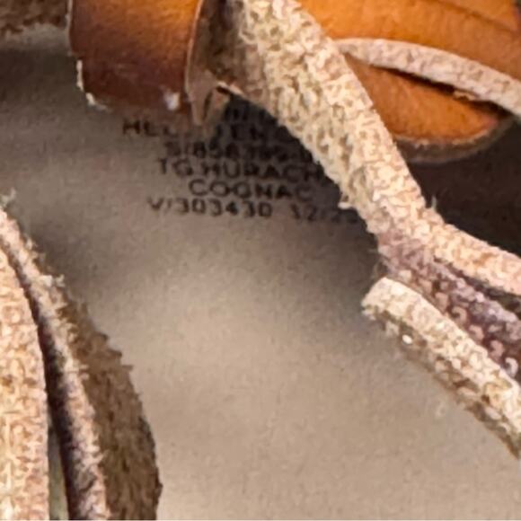 Old Navy Toddler Girls Tan  Faux Leather Sandals with Woven Design Sz 8 NWT - Picture 4 of 6